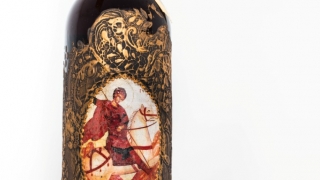 Червено вино с икона на Свети Георги