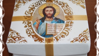 Кутия за кичур коса с Исус Христос