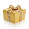 Златна кутия / Опаковка за подаръци