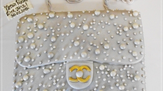 Торта чанта Шанел с перли
