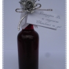 Сватбена бутилка с червено вино