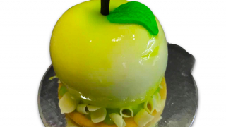 Плодова мини торта Зелена ябълка