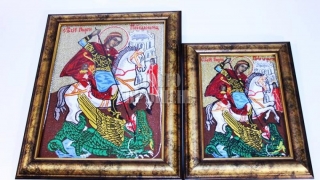 Ръчно изработена икона Свети Георги
