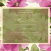Сватбена покана с флорални мотиви 14