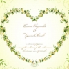 Сватбена покана с флорални мотиви 13